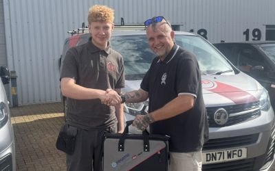 Electrical apprentice awarded his first set of tools
