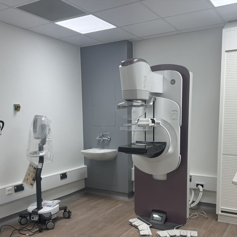 mammography scanner in a hospital 